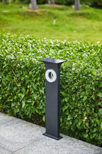 Modern Solar Garden Lamp 64.5 cm Aluminium Duo Color warm white and cool white adjustable