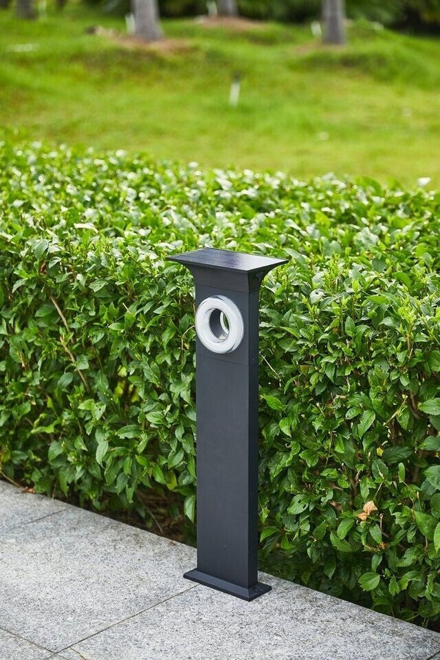 Modern Solar Garden Lamp 64.5 cm Aluminium Duo Color warm white and cool white adjustable