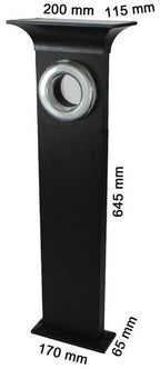 Modern Solar Garden Lamp 64.5 cm Aluminium Duo Color warm white and cool white adjustable