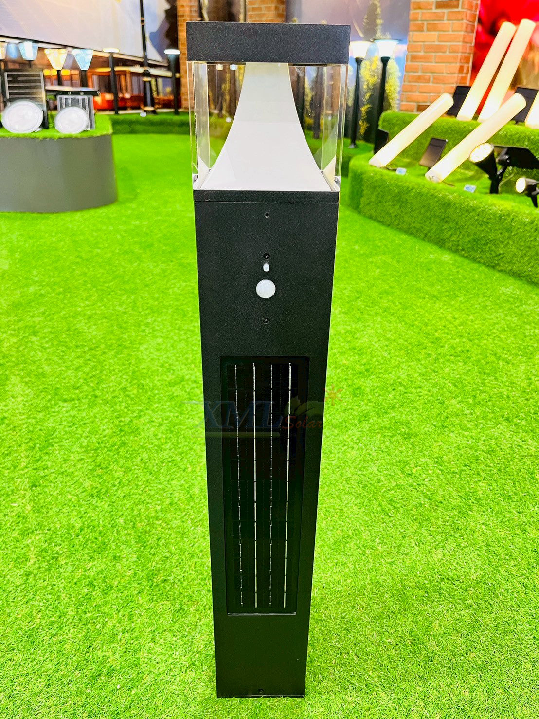 Solar/Vertical column lawn light/Type A /80cm high/Three-color light